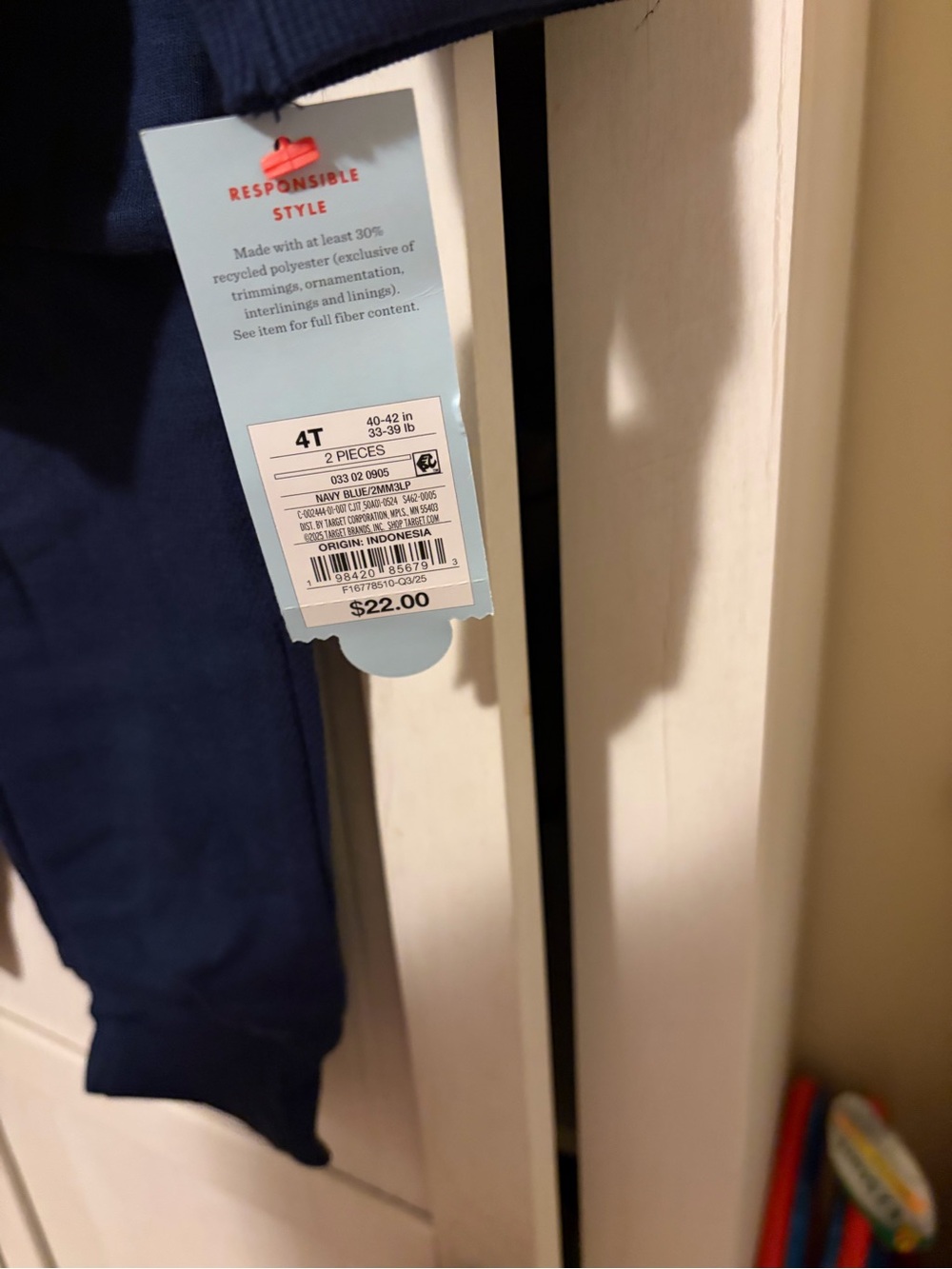 Cat & Jack Navy Blue Joggers for Kids Cargo style